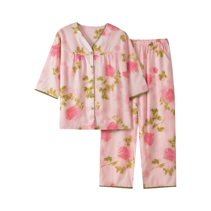 猫人天丝凉感透气睡衣女士2026新款夏季莱赛尔薄款开衫家居服套装