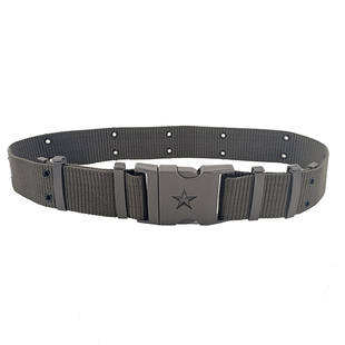 正品编织外腰带训练外腰带户外帆布尼龙编制外腰带卡扣战术腰带男