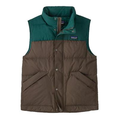 patagonia巴塔哥尼亚 男款拼色拉链立领无袖羽绒马甲