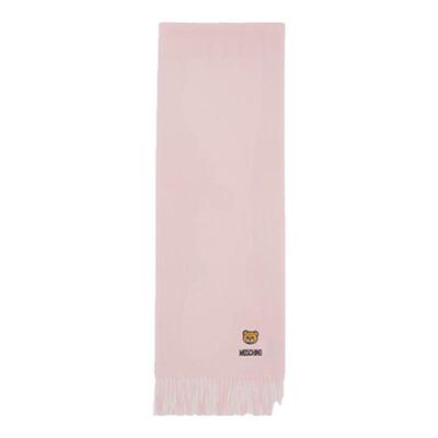 【分期免息】Moschino/莫斯奇诺 男女泰迪熊印花围巾羊毛围巾