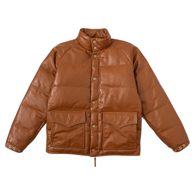 植鞣超软马皮木村300g羽绒服