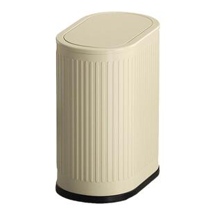 夹缝按压式垃圾桶家用厨房卫生间厕所2026新款客厅轻奢带盖大容量