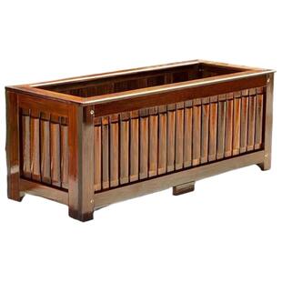 实木花箱防腐木种植箱别墅庭院种树箱大花盆工程专用加厚户外花箱