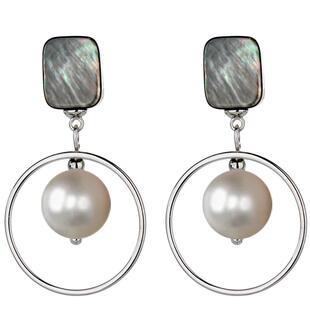 气质独特母贝耳环2026新款爆款高级感秋冬耳饰女高级感耳坠耳圈