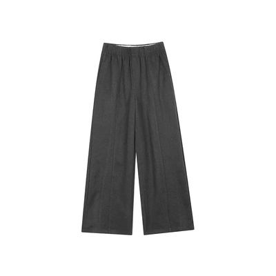 适合秋冬通勤穿搭的灰色毛呢裤子