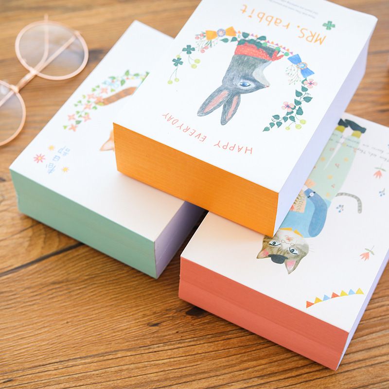 一日一作可爱便签本子贴粘性便签撕无创意便利留言纸可备忘记事厚