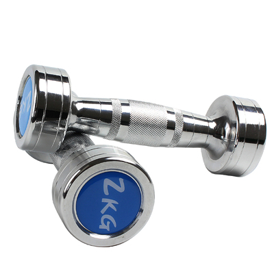 一体纯钢电镀哑铃家用健身器材