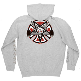 independent卫衣男士连帽套头舒适休闲印花运动火焰外套春秋衫