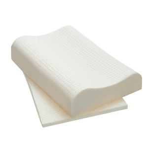 懒熊特拉雷乳胶枕可调节乳胶枕天然乳胶波浪枕可拆洗高弹透气贴合