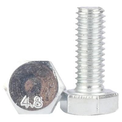 4.8级镀锌外六角螺丝加长螺栓M20