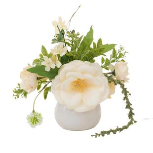 新品上市仿真花高仿假花高端花束客厅装饰花艺浴室餐桌摆件小樱花