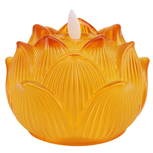 电子蜡烛琉璃莲花灯菩萨长明灯家用观音供佛灯佛前供灯led莲花灯