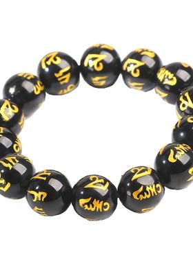 六字佛珠手链水晶复古