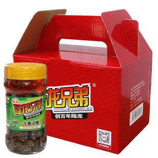 正宗陆龙兄弟宁波特产海鲜开盖即食A黄泥螺300g*6瓶醉泥螺礼盒装