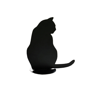 易家居北欧铁艺书立创意书立架艺术书架书靠猫咪书档动物书挡摆件