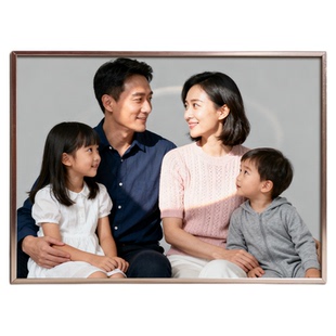 洗照片做全家福相框相片带打印加冲印婚纱照放大挂墙金属摆台定制