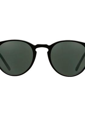 唐尼同款复古椭圆偏光墨镜玳瑁色