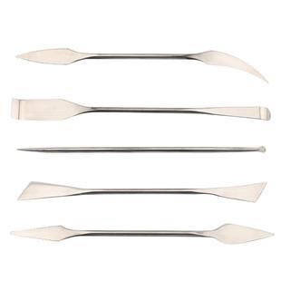 不锈钢泥塑刀5支套装雕塑工具泥塑雕塑油泥雕刻工具粘土手工制作