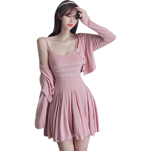 纯欲辣妹裙子小个子夜总店性感吊带连衣裙高级御姐轻熟套装女秋季