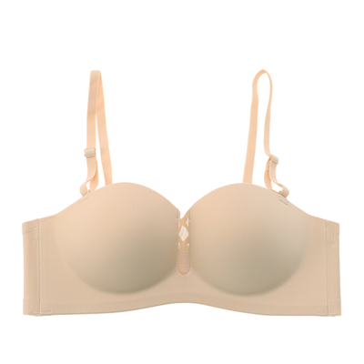 奴芝光面无痕防滑聚拢无钢圈文胸