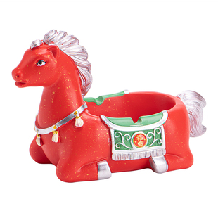 新款马到成功烟灰缸家用客厅创意个性家居办公室桌面摆件装饰烟缸