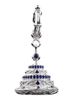 大藏禅饰 S925纯银小曼扎卡扣项链吊坠佛珠配饰车载挂件吊坠