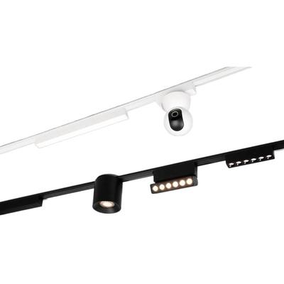 超薄明装智能无主灯磁吸轨道灯