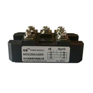 MDS三相整流桥模块100A150A带散热器200A250A300A1600V桥式整流器