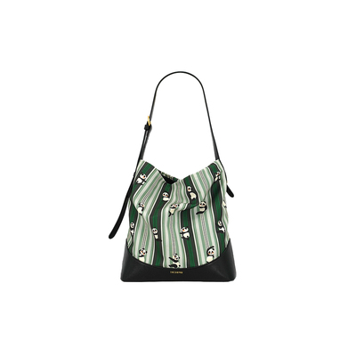 大犬乌马新派印花兜兜包