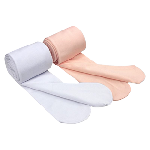 儿童舞蹈袜秋冬加绒加厚打底裤袜连体袜考级白色跳舞练功专用袜子