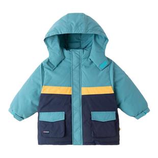 [85%白鸭绒]男宝三防羽绒服冬装儿童滑雪服高充绒量女童连帽衣冬