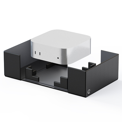 DUX DUCIS适用MacMini4Pro主机保护套时尚皮纹M4pro收纳盒磁吸