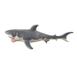 软胶鱼仿真海洋动物模型生物大鲨鱼蓝鲸海龟巨齿鲨搪胶小黄鸭玩具