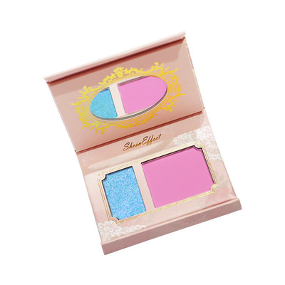 变色龙双色腮红高光修容显色盘