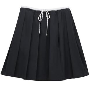 [新品]OCHIRLY欧时力 半身裙女2026夏季运动风松紧抽绳a字伞裙