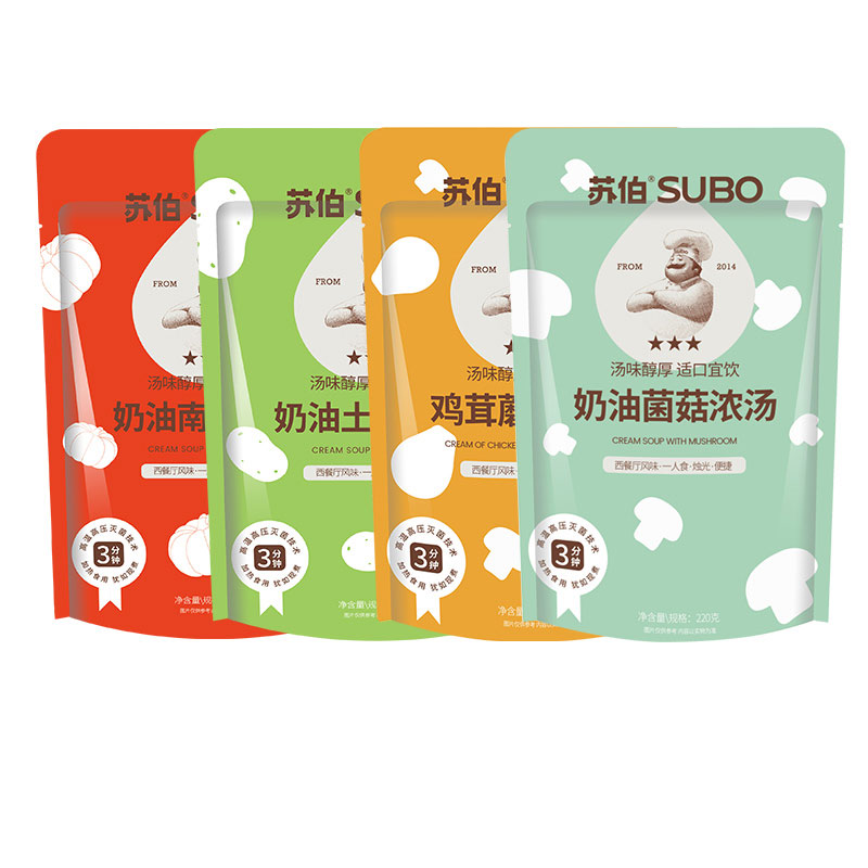 苏伯奶油蘑菇汤超浓！法式多口味