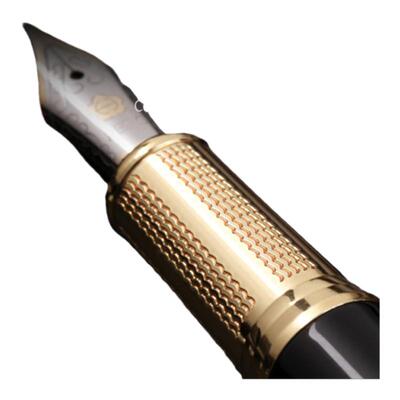 英雄办公商务签字墨水金属钢笔