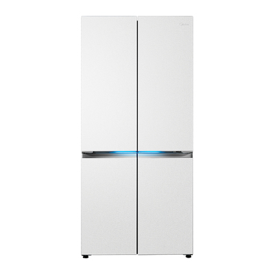 美的熊墩墩603L冰箱十字门超薄零嵌式双系统2.0无霜家用一级能效