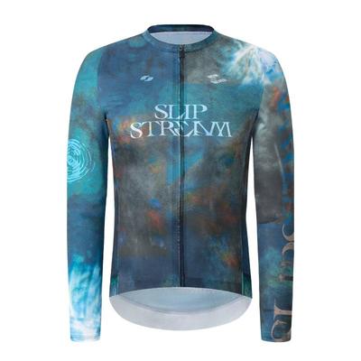 Slipstream 骑行服长袖 Exp 女款印花款四季防晒透气上衣湖影蓝