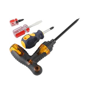 短螺丝刀短柄萝卜头螺丝批肥仔十字一字梅花可伸缩迷你两用小改锥