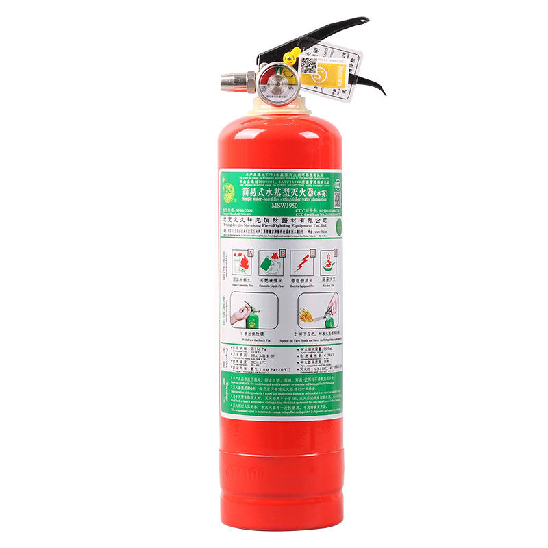 久久神龙MSWJ950灭火器应急灭火水基型灭火器车用家用消防3C认证