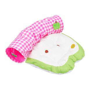 zeze青苹果猫隧道四季通用可拆洗隧道猫窝玩耍休息一体躲避屋