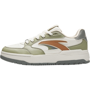 【王一博同款】安踏982板鞋撞色皮面鞋子低帮休闲滑板运动鞋子男