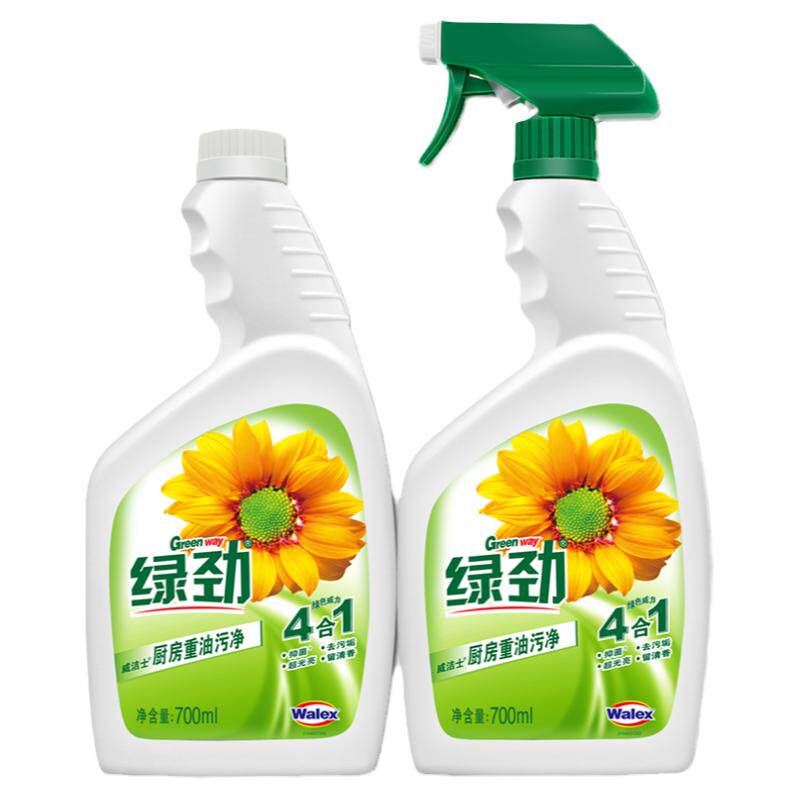 绿劲厨房油污清洁剂2瓶