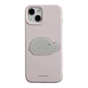 可爱简约少女心粉色大象适用苹果iPhone16ProMax手机壳15pro新款14防摔13小众14pro立体12全包15防摔保护套女