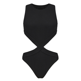 PRIDONNA X系列2024新品连体泳衣显瘦镂空美背度假时尚运动高级感