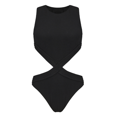 PRIDONNA时尚显瘦女连体三角泳衣