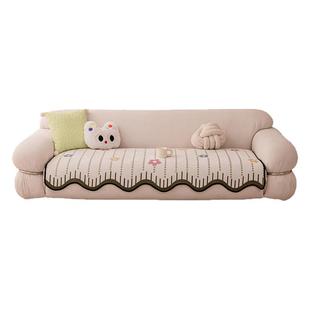 冬季用2026新款四季通用沙发垫高级感直排防滑皮沙发坐垫盖布套罩