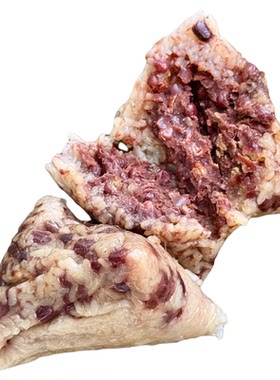 红豆沙粽红枣蜜枣粽甜粽素粽子