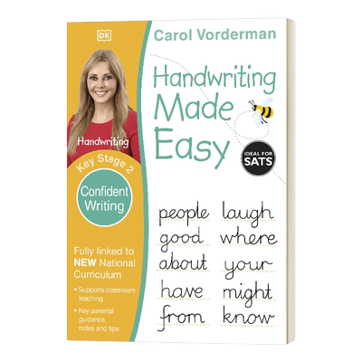 英文原版 Ages 7-11 Key Stage 2 Confident Writing DK Handwriting Made Easy DK书法一点通练习本 独立写作 英文版 进口英语书